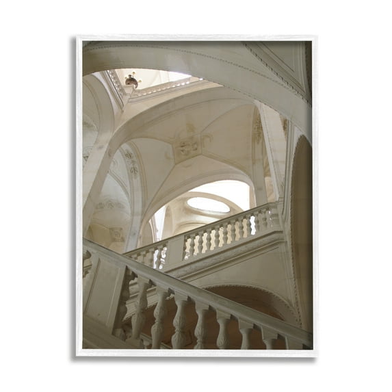 Stupell Industries Elegant Architecture Photography Travel & Places Photography White Framed Art Print Wall Art, 11 x 14
