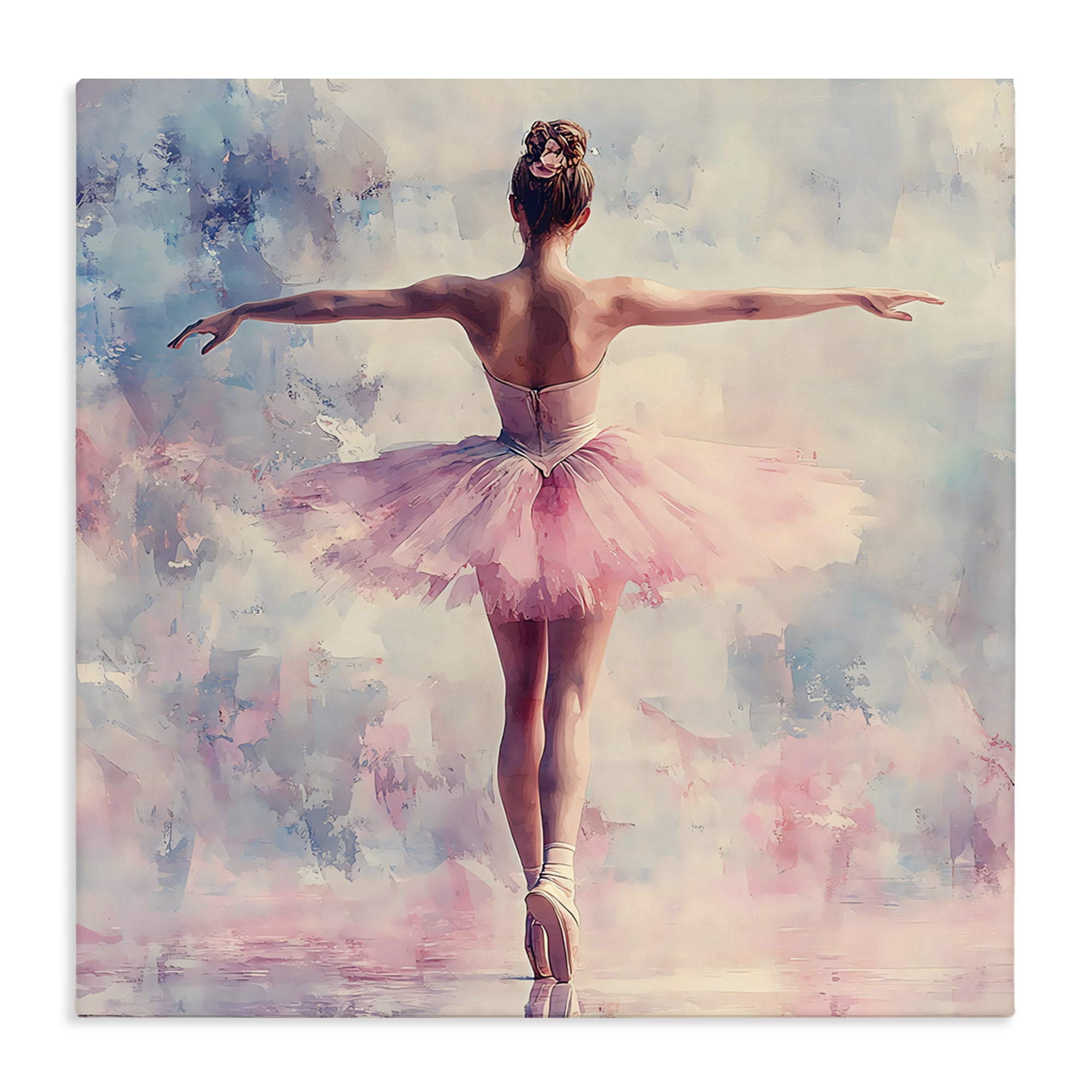 Stupell Industries Elegant Ballet Dancer in Motion Canvas Wall Art, design by Creative Studio