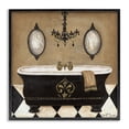 thumbnail image 1 of Stupell Industries Traditional Elegant Bathtub & Chandelier Black Framed Giclee Art, 12 x 12, by Janet Tava, 1 of 8