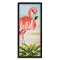 thumbnail image 1 of Stupell Industries Elegant Bird Pink Flamingo Tropical Standing Water Plant, 10 x 24, Design by Â© Lisa Sparling, 1 of 7