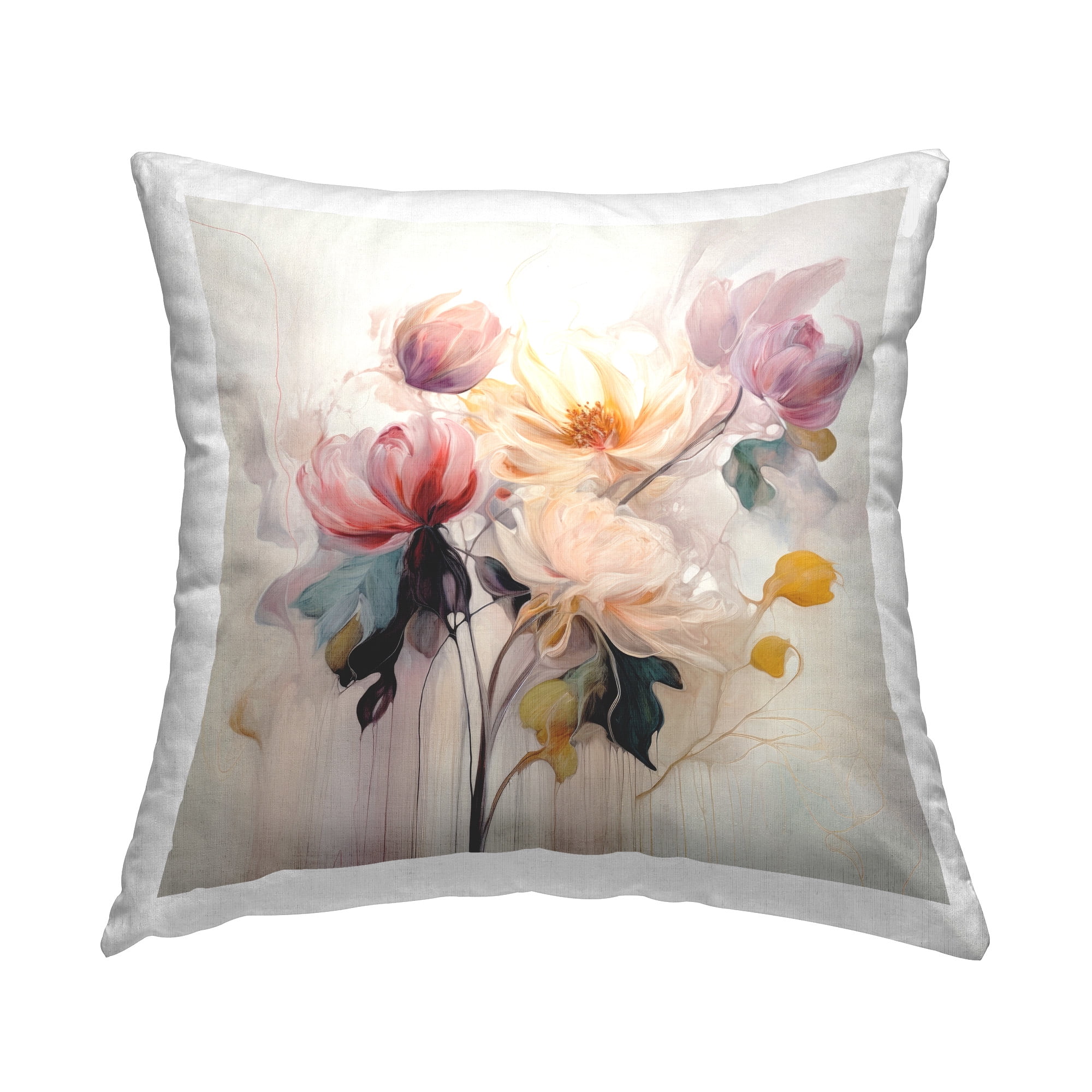 Stupell Industries Elegant Blooms in Harmony Decorative Printed Throw Pillow Design by Irena Orlov