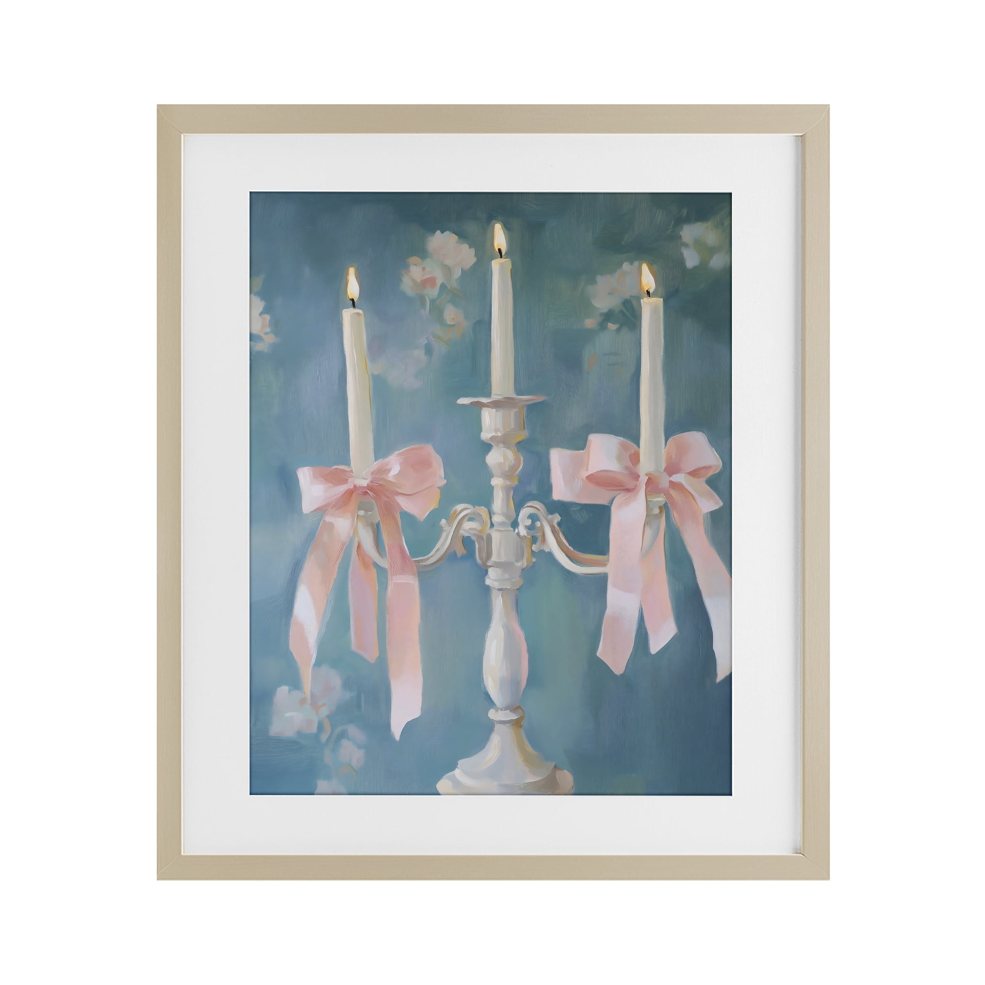 Stupell Industries Elegant Coquette Candelabra Birch Framed Print Under Glass, design by The Prints Vibe