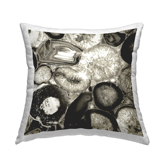 Stupell Industries Elegant Crystal Gemstones Printed Throw Pillow Design by Danielle Carson