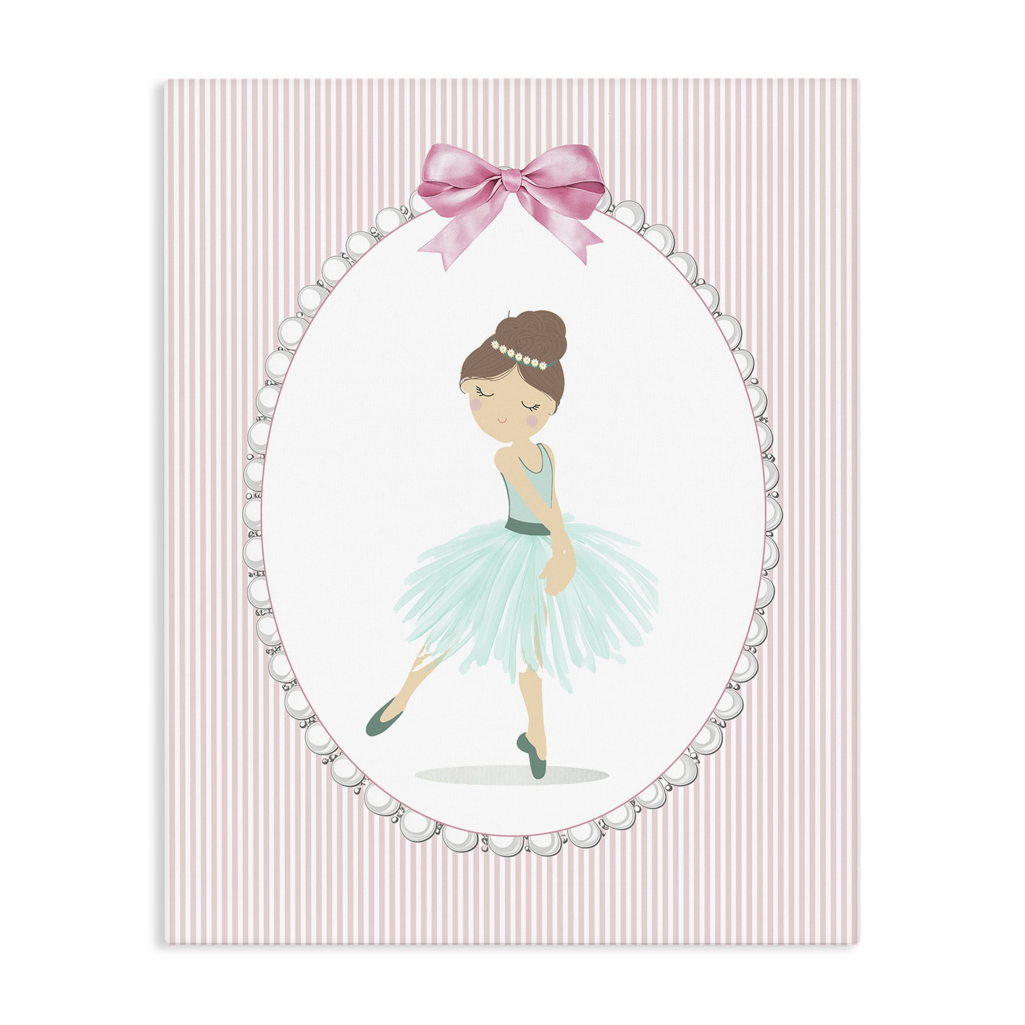 Stupell Industries Elegant Dance on Stripes Canvas Wall Art, design by Christine Simpson Art