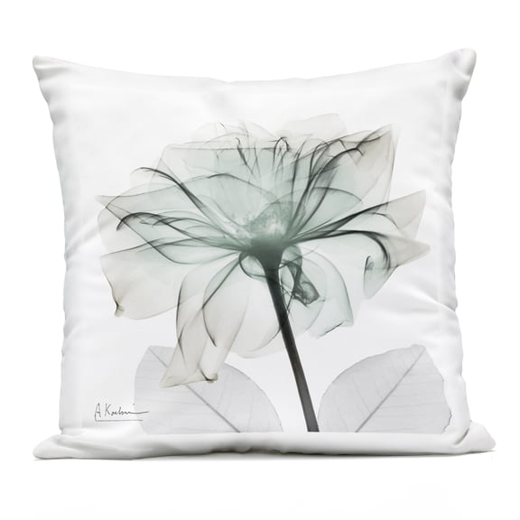Stupell Industries Elegant Emerald Rose Design by Albert Koetsier Outdoor Printed Pillow