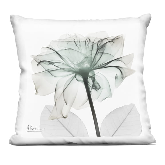 Stupell Industries Elegant Emerald Rose Design by Albert Koetsier Throw Pillow