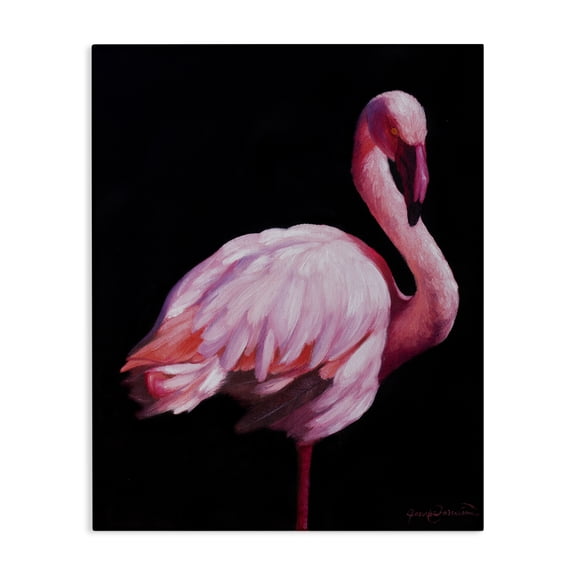 Stupell Industries Elegant & Exotic Flamingo Canvas Wall Art, design by James Corwin