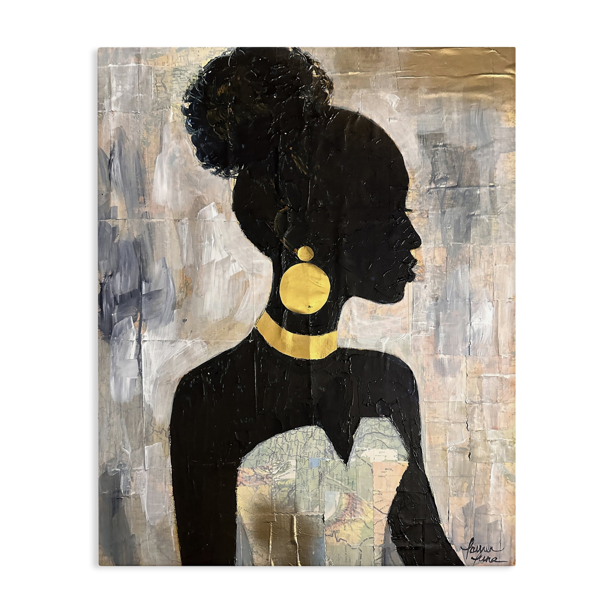 Stupell Industries Elegant Fashion Silhouette Canvas Wall Art, design by Lauren Luna