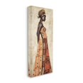 thumbnail image 1 of Stupell Industries Elegant Female Standing Pose with Patterned Dress Designed by Jacques Leconte, 1 of 6