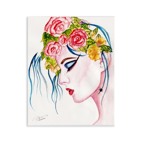 Stupell Industries Elegant Feminine Abstraction Portrait Painting Unframed Art Print Wall Art, 11 x 14