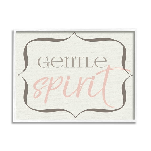 Stupell Industries Elegant Gentle Spirit Graphic Art White Framed Art Print Wall Art, 16x20, by Daphne Polselli