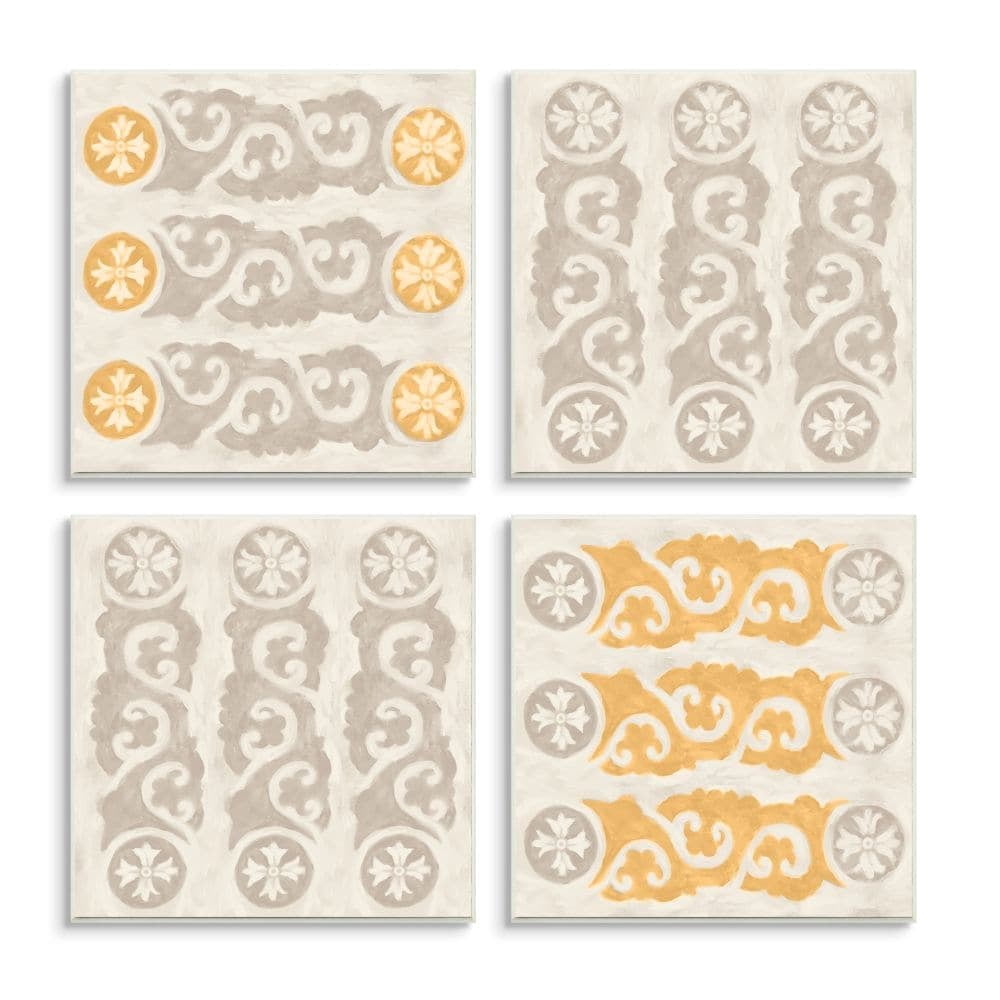 Stupell Industries Elegant Gilding Pattern Paintings Wall Plaque by Daphne Polselli