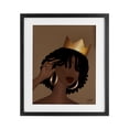 thumbnail image 1 of Stupell Industries Elegant Glam Woman & Crown Black Framed Print Under Glass design by Sierra Siler, 16 x 13, 1 of 10
