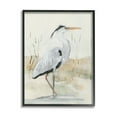 thumbnail image 1 of Stupell Industries Elegant Heron Nature Creek Portrait Coastal Painting Black Framed Art Print Wall Art, 1 of 5
