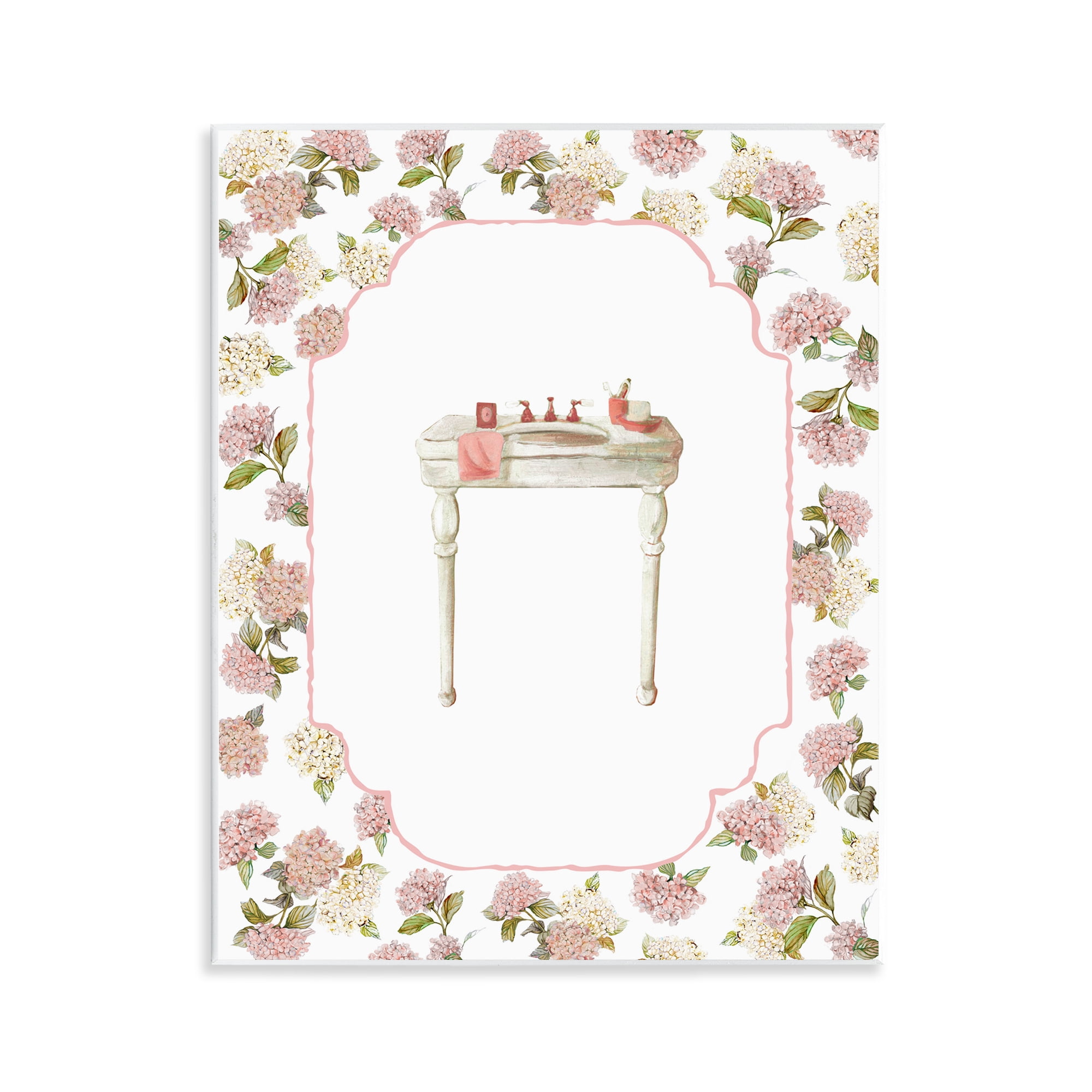 Stupell Industries Elegant Hydrangeas Vanity Wall Plaque Art, design by Carol Robinson