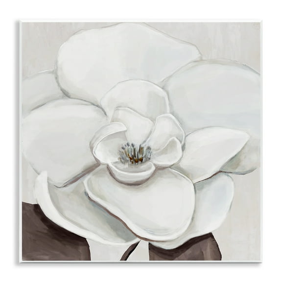 Stupell Industries Elegant Magnolia Bloom Wall Plaque Art design by Hannah Dawson, 12 x 12
