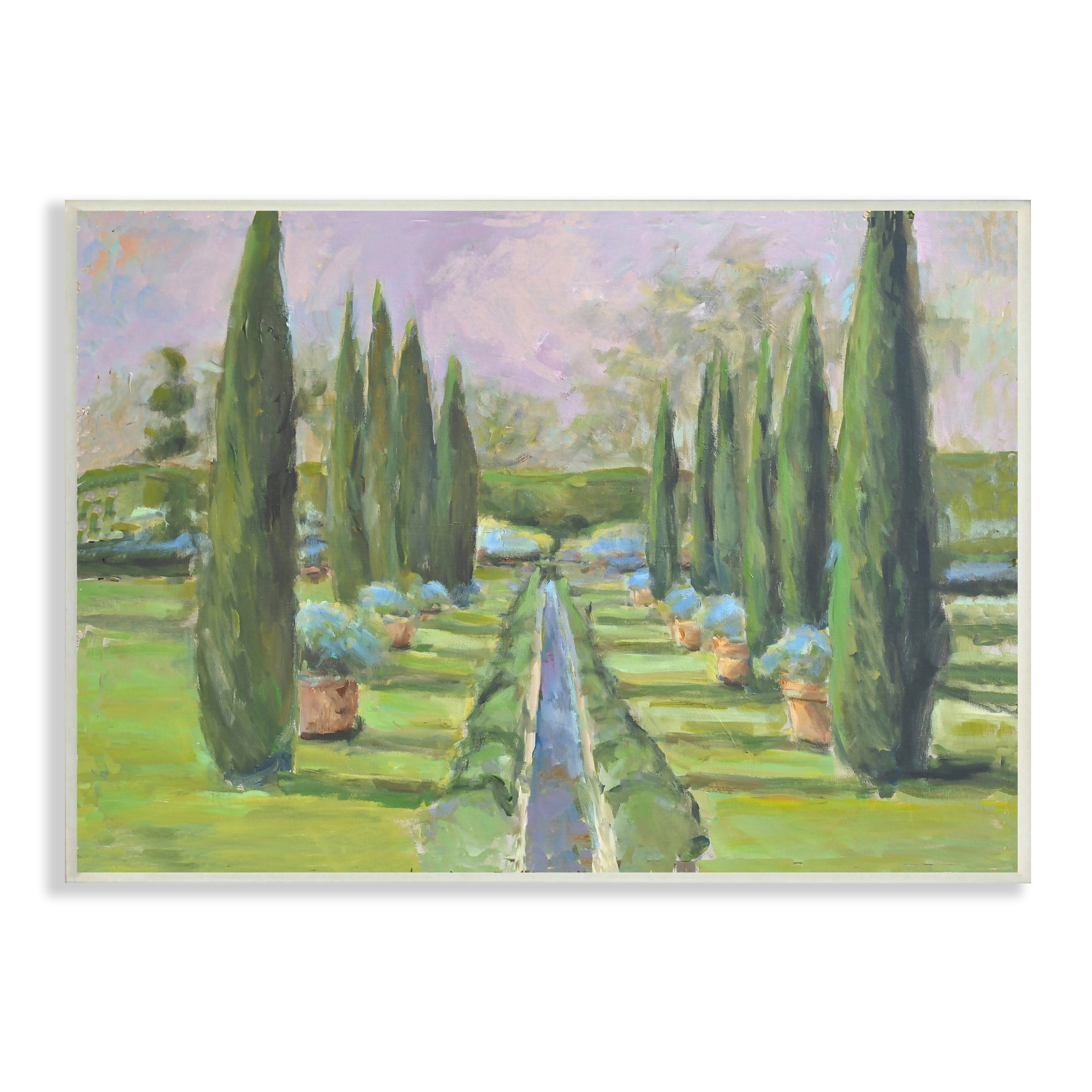 Stupell Industries Elegant Manicured Gardens Landscaped Topiary Greenery Painting Unframed Art Print Wall Art, Design by Allayn Stevens