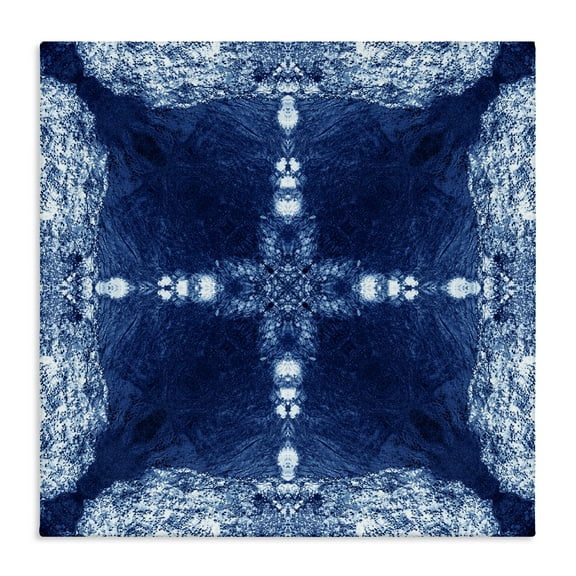 Stupell Industries Elegant Mosaic Style Pattern Abstract Painting Wrapped Canvas Art Print Wall Art, 17 x 17