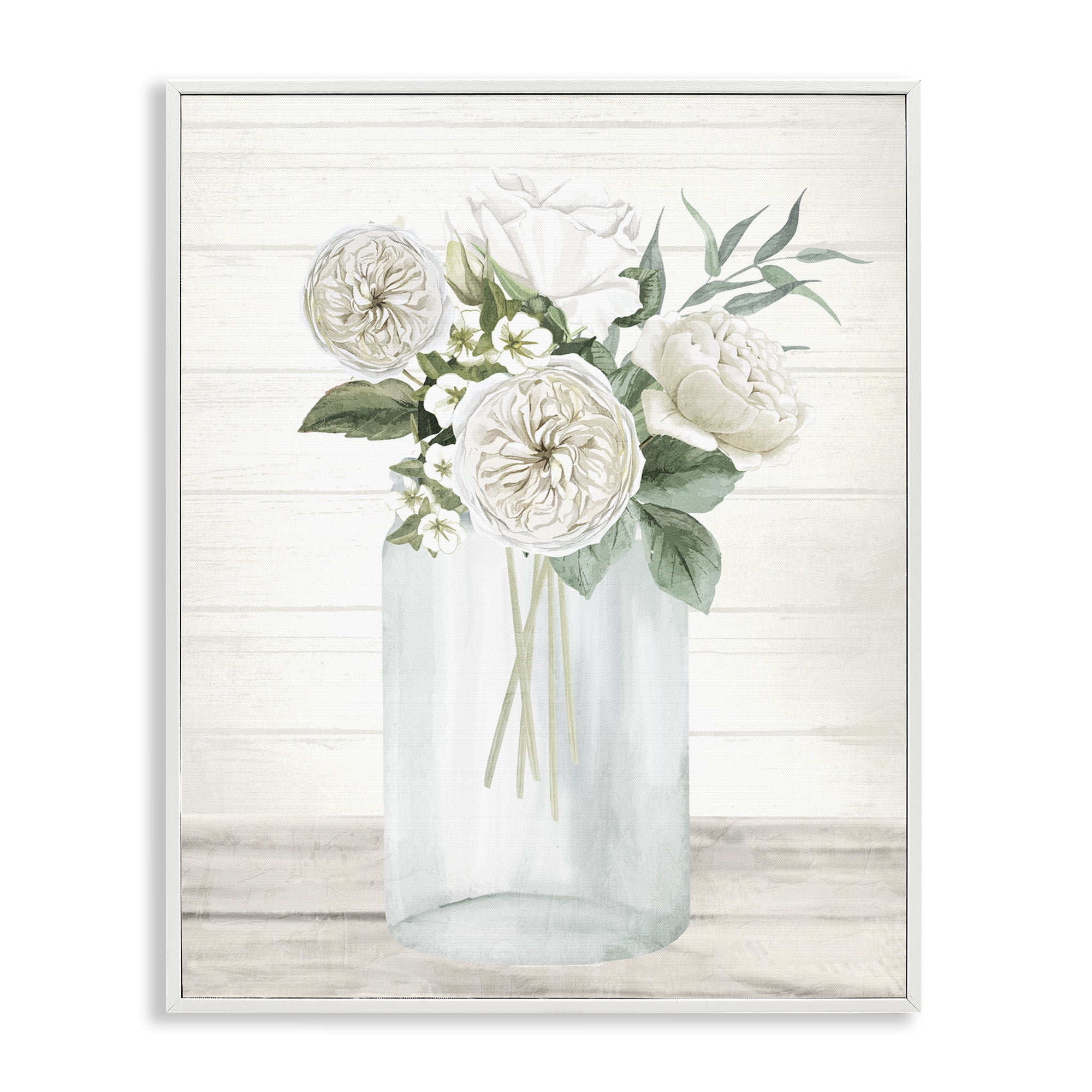 Stupell Industries Elegant Patience Bouquet White Framed Giclee Art, design by Kim Allen