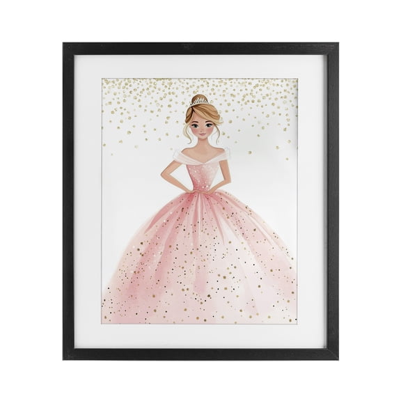 Stupell Industries Elegant Princess Dream Black Framed Print Under Glass, design by Christine Simpson Art