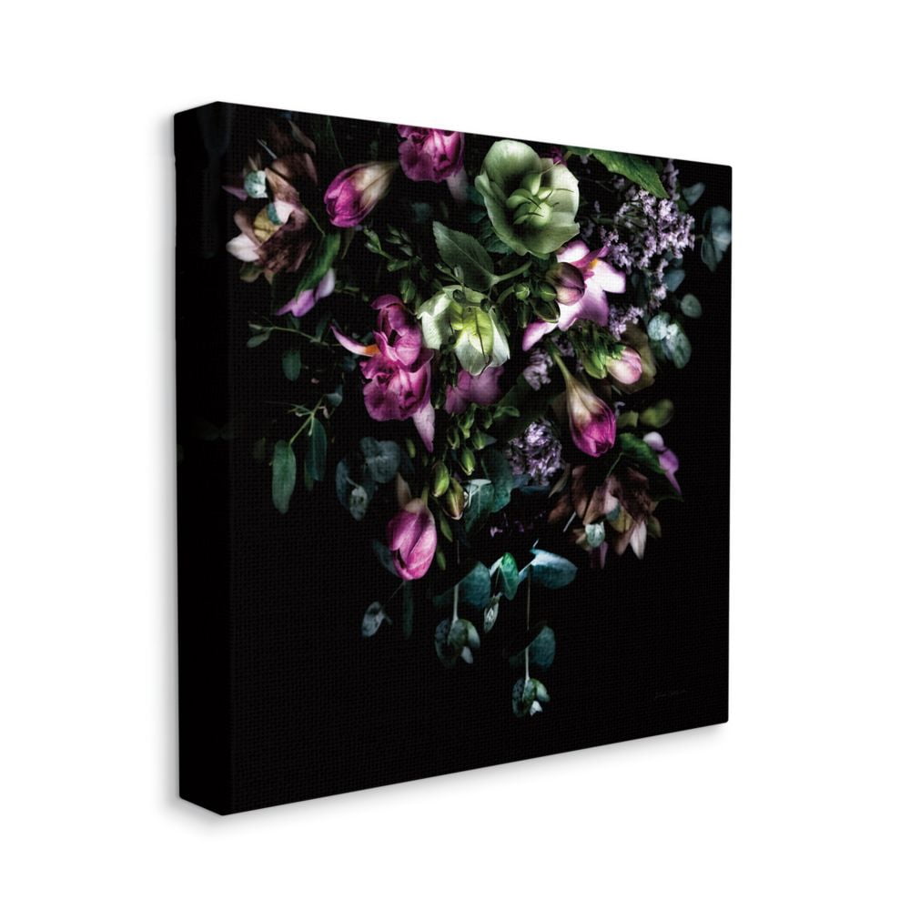 Stupell Industries Elegant Purple Floral Arrangement Focused Photograph Canvas Wall Art Design by Elise Catterall, 24" x 24"