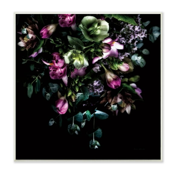 Stupell Industries Elegant Purple Floral Arrangement Focused Photograph Unframed Art Print Wall Art, 12x12, by Elise Catterall