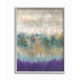 thumbnail image 1 of Stupell Industries Elegant Purple Grey Gold Brush Stroke Abstract Painting Framed Wall Art Design by K. Nari, 16" x 20", Gray Framed, 1 of 7