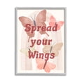 thumbnail image 1 of Stupell Industries Elegant Spread Your Wings Motivational Pink Butterflies , 11 x 14, Design by Daphne Polselli, 1 of 6