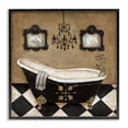 thumbnail image 1 of Stupell Industries Traditional Elegant Vintage Bathtub Black Framed Giclee Art, 12 x 12, by Janet Tava, 1 of 8