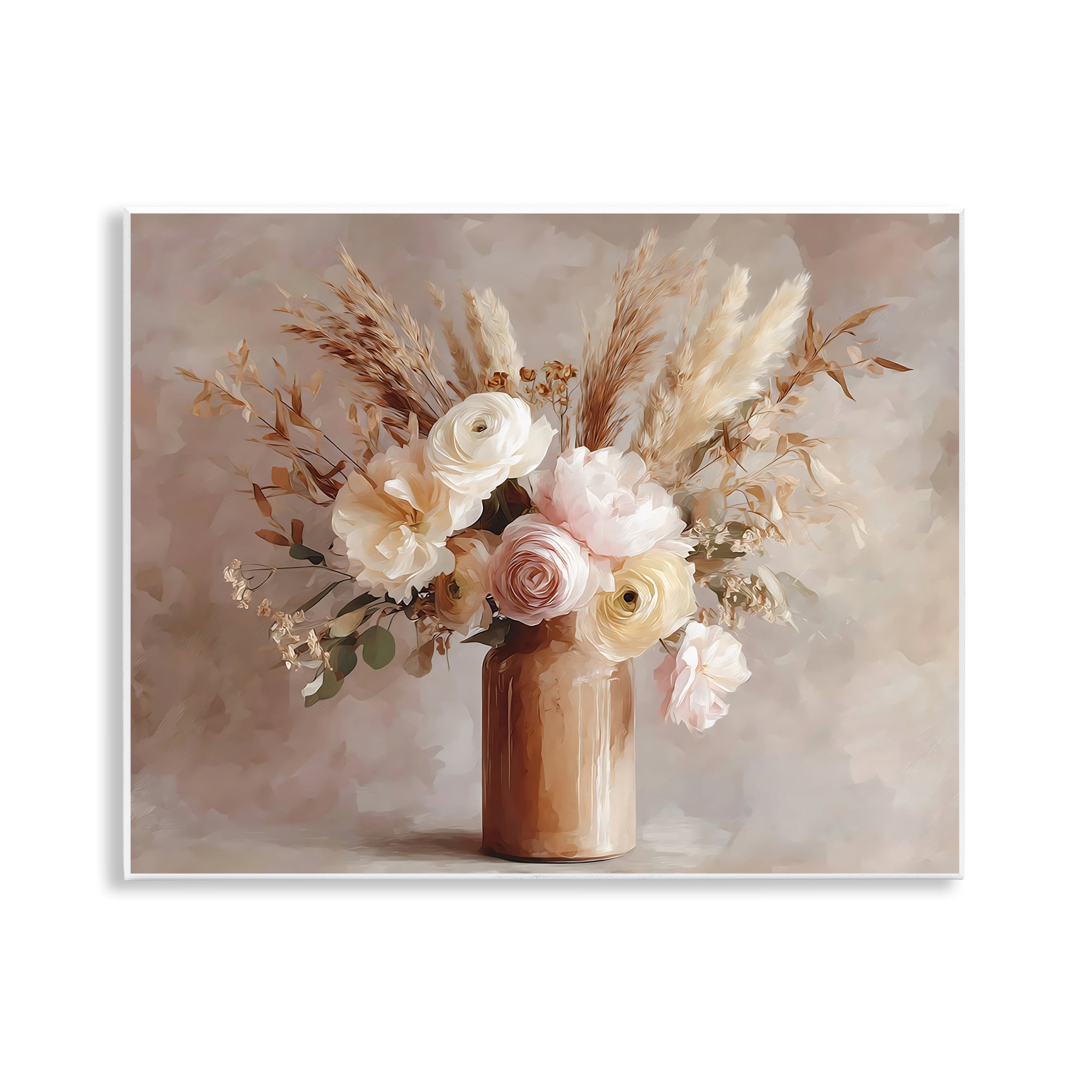 Stupell Industries Elegant Wheat Bouquet in Vase Wall Plaque Art, design by Franklyn Gregory