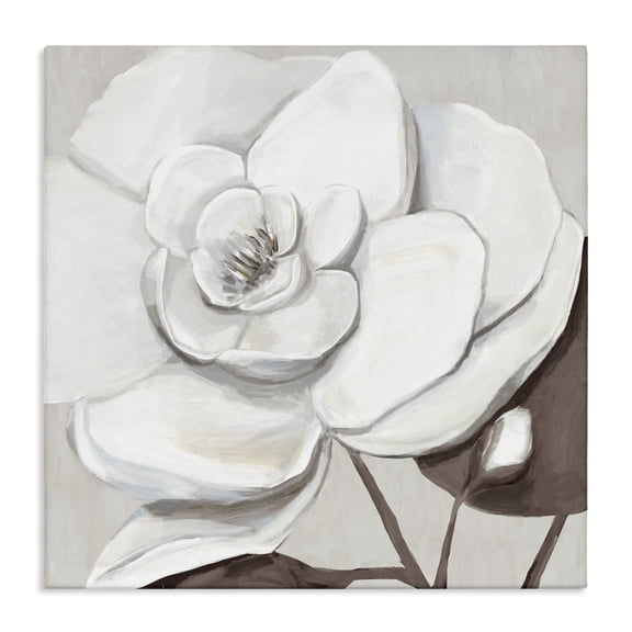 Stupell Industries Elegant White Blooms Canvas Wall Art design by Hannah Dawson, 30 x 30