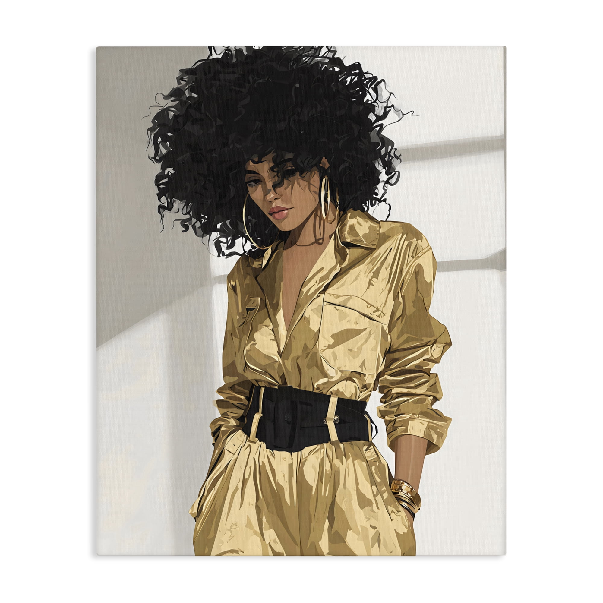 Stupell Industries Elegant Woman in Chic Jumpsuit Canvas Wall Art, design by Franklyn Gregory