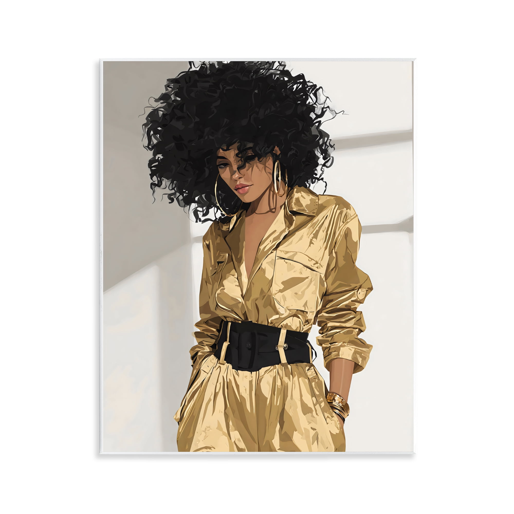 Stupell Industries Elegant Woman in Chic Jumpsuit Wall Plaque Art, design by Franklyn Gregory