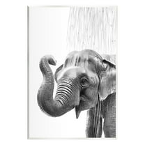 Stupell Industries Elephant Bathroom Splash Animals & Insects Painting Unframed Art Print Wall Art, 10 x 15