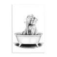 thumbnail image 1 of Stupell Industries Elephant In A Tub Funny Animal Bathroom Drawing Unframed Art Print Wall Art, 13x19, by Rachel Neiman, 1 of 5