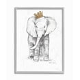 thumbnail image 1 of Stupell Industries Elephant Royalty Graphite Drawing Framed Wall Art by Reesa Qualia, 1 of 1