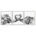 thumbnail image 1 of Stupell Industries Elephant Trunk Heart Jungle Animal Illustration Designed by Daphne Polselli, 1 of 5