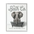 thumbnail image 1 of Stupell Industries Elephant in Bathtub Animals & Insects Painting White Framed Art Print Wall Art, 11 x 14, 1 of 9