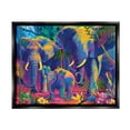 thumbnail image 1 of Stupell Industries Elephants in Vivid Hues Animals & Insects Painting Black Floater Framed Art Print Wall Art, 21 x 17, 1 of 10