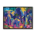thumbnail image 1 of Stupell Industries Elephants in Vivid Hues Animals & Insects Painting Black Framed Art Print Wall Art, 14 x 11, 1 of 9