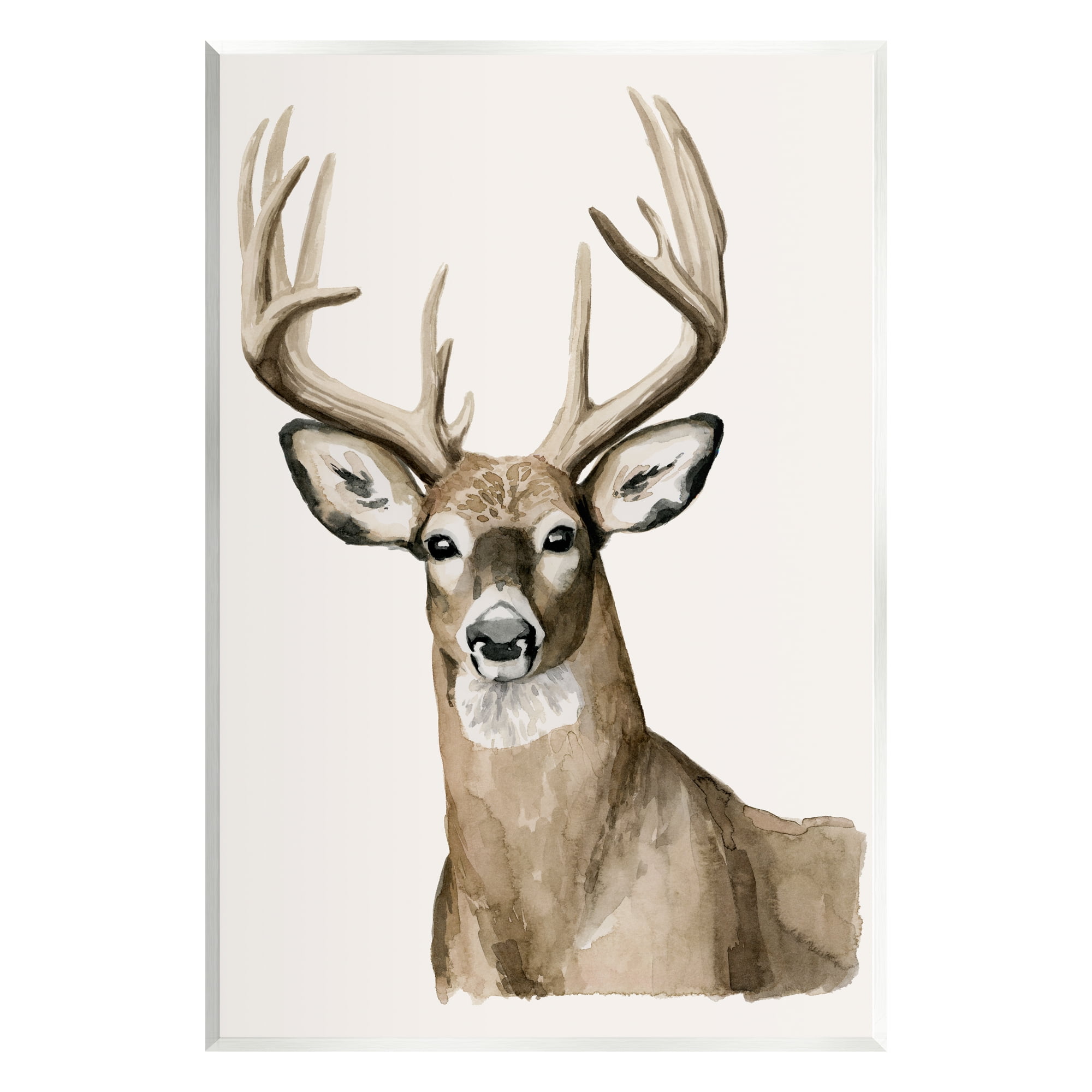 Stupell Industries Elk Portrait Wildlife Animals & Insects Painting Unframed Art Print Wall Art, 10 x 15