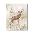 thumbnail image 1 of Stupell Industries Elk Snow Covered Forest Holiday Painting Gallery Wrapped Canvas Print Wall Art, 1 of 5