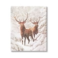 thumbnail image 1 of Stupell Industries Elks Snowy Forest Wildlife Holiday Painting Gallery Wrapped Canvas Print Wall Art, 1 of 5
