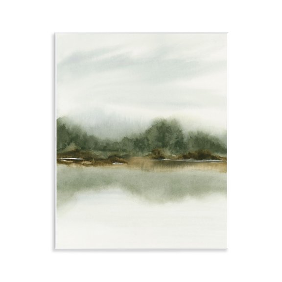 Stupell Industries Embracing Green Landscape Wall Plaque Art design by 1x, 14 x 11