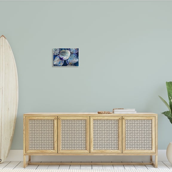 Stupell Industries Empty Seashells Expressive Clam Shells Modern Abstract Painting, 15 x 10, Design by Jeanette Vertentes