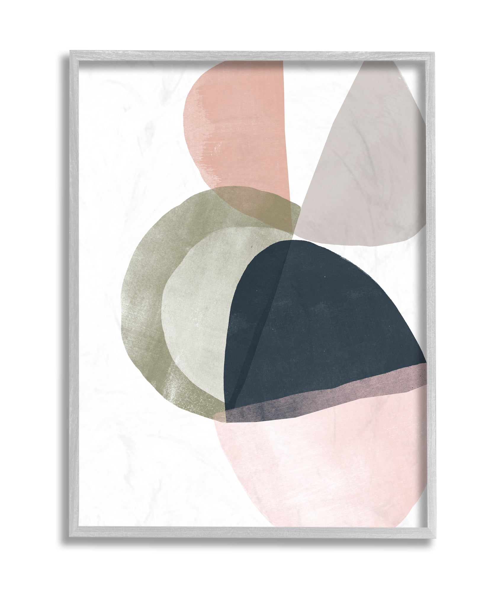 Stupell Industries Encapsulated Abstraction Organic Blue Green Pink Grey Framed, 11 x 14, Design by June Erica Vess