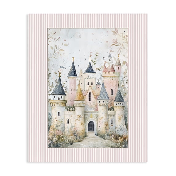 Stupell Industries Eclectic Enchanted Dreams Castle Canvas Art, 16 x 20, by Christine Simpson Art