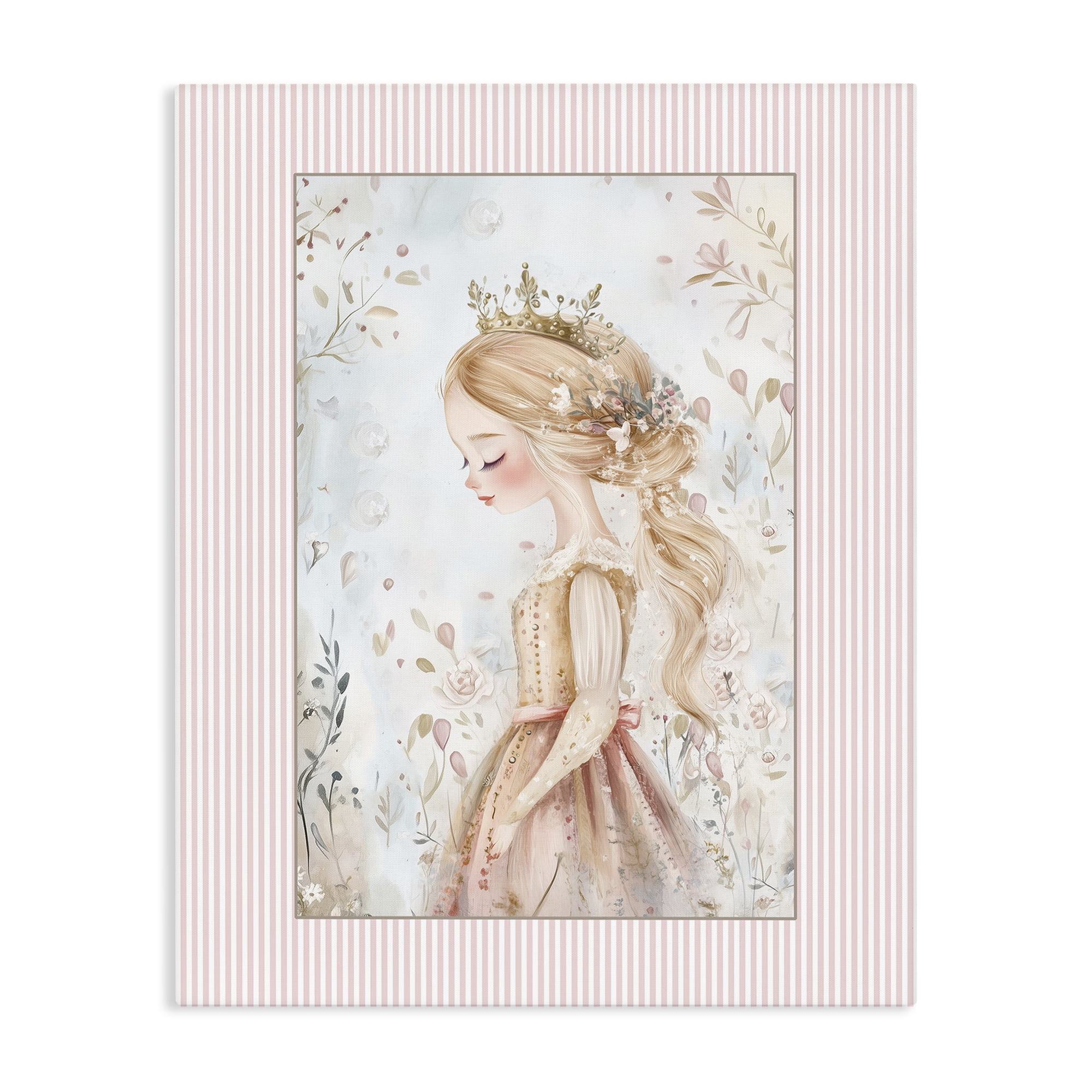 Stupell Industries Enchanted Dreams Princess Canvas Wall Art, design by Christine Simpson Art