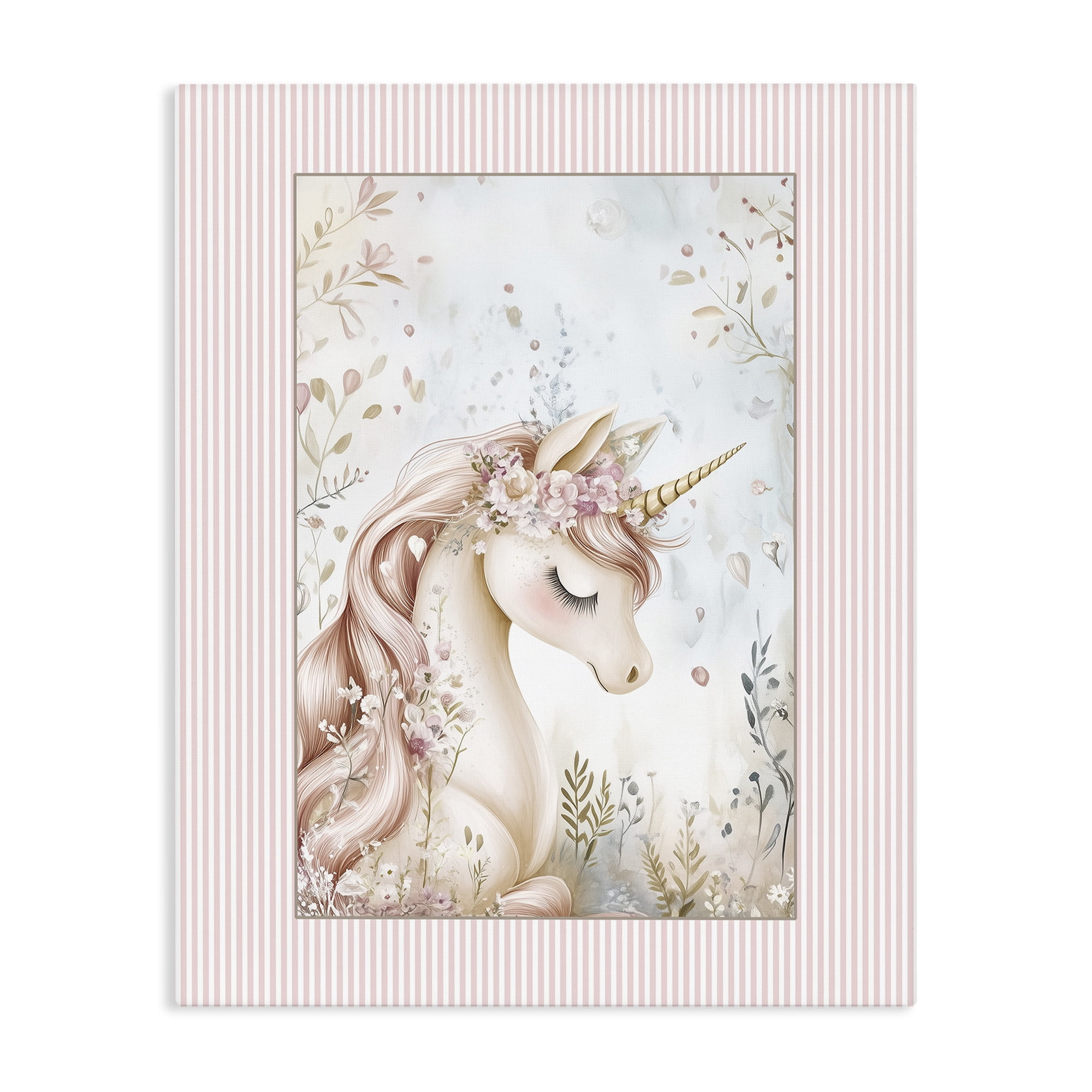 Stupell Industries Enchanted Dreams Unicorn Canvas Wall Art, design by Christine Simpson Art