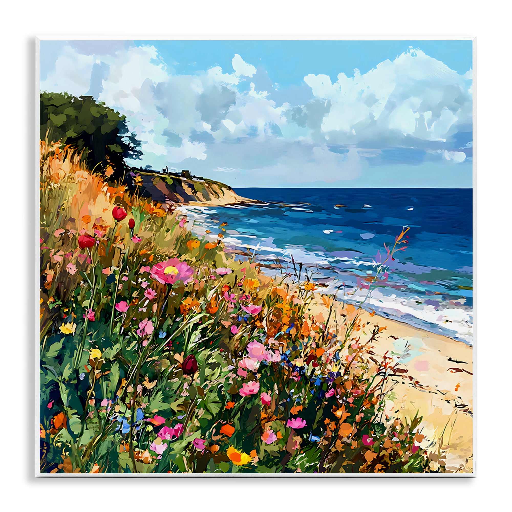 Stupell Industries Enchanted Oceanside Meadow Wall Plaque Art, design by Creative Studio